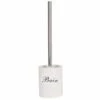 MSV Brosse Wc Avec Support Céramique DINAN Blanc - Blanc