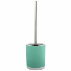 MSV Brosse Wc Avec Support Céramique CAGLIARI Bleu Clair - Bleu