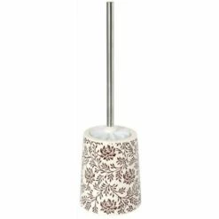 MSV Brosse Wc Avec Support Céramique IKEBANA Chocolat - Marron