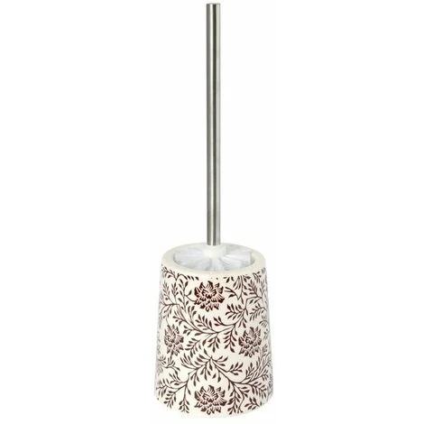 MSV Brosse Wc Avec Support Céramique IKEBANA Chocolat - Marron 1 MSV Brosse Wc Avec Support Céramique IKEBANA Chocolat - Marron