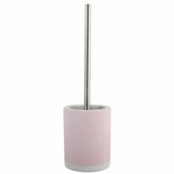 MSV Brosse Wc Avec Support Céramique CAGLIARI Rose Pastel - Rose