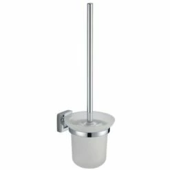 MSV Brosse Wc Avec Support à Fixer Zinc Chromé LUCCA Chromé - Chromé