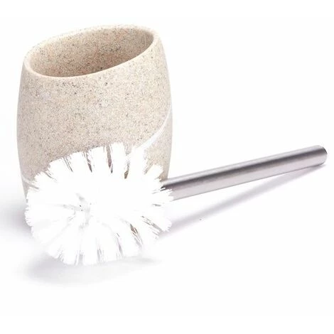 MSV Brosse Wc Avec Support Polyresine MALUA - Beige 2 MSV Brosse Wc Avec Support Polyresine MALUA - Beige – Image 2