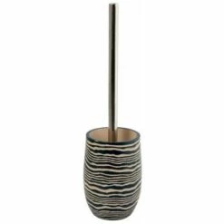 MSV Brosse Wc Avec Support Polyresine ZANZIBAR Bleu & Beige - Bleu