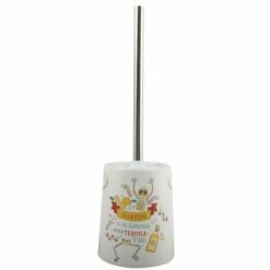 MSV Brosse Wc Avec Support Céramique TEQUILA - Multicolor