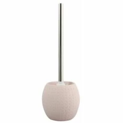 MSV Brosse Wc Avec Support Céramique CAMBERRA Rose Pastel - Rose
