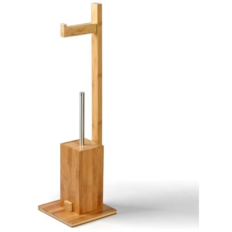 MSV Combiné Wc Bambou & Inox - Marron 5 MSV Combiné Wc Bambou & Inox - Marron – Image 5