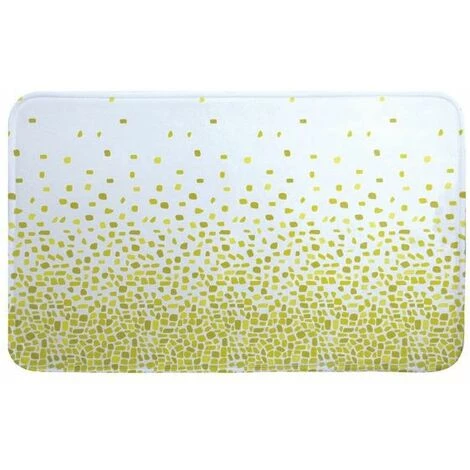 MSV Tapis De Bain Microfibre 45x75cm BREST Vert - Vert 1 MSV Tapis De Bain Microfibre 45x75cm BREST Vert - Vert