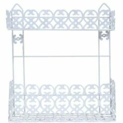 MSV Etagère De Douche 2 Niveaux à Fixer AGADIR Blanc - Blanc