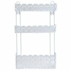 MSV Etagère De Douche 3 Niveaux à Fixer AGADIR Blanc - Blanc