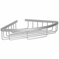 MSV Etagère Panier D'angle De Douche à Fixer PAPEY Alu - Gris