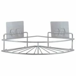 MSV Etagère D'angle De Douche Adhésive Repositionnable Inox Chromé - Chromé