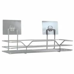 MSV Etagère De Douche Adhésive Repositionnable Inox Chromé - Chromé