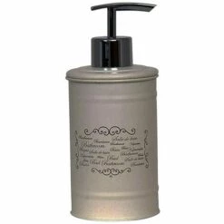 MSV MS2794 141994 Distributeur Savon Paris En Métal Creme, 30 X 20 X 15 Cm