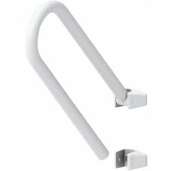 MSV 140699 Barre Toilette Et Douche Inclinable, Aluminium/Abs, Blanc -Promos MSV Magasin 29956987 4