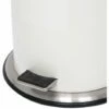MSV 100384 Poubelles à Pédale 5 Litres Acier Inoxydable, Argent, 25x25x35 Cm