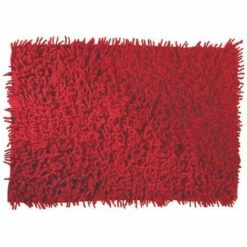 MSV Tapis De Bain Coton 40x60cm Rouge - Rouge