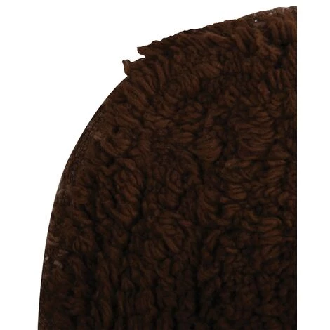 MSV Tapis De Bain Lavabo & Wc Coton 45x35cm Chocolat - Marron 2 MSV Tapis De Bain Lavabo & Wc Coton 45x35cm Chocolat - Marron â Image 2