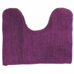 MSV Tapis De Bain Lavabo & Wc Coton 45x35cm Violet - Violet