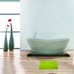 MSV Tapis De Bain Coton 45x70cm Vert Anis - Vert -Promos MSV Magasin 30009304 4