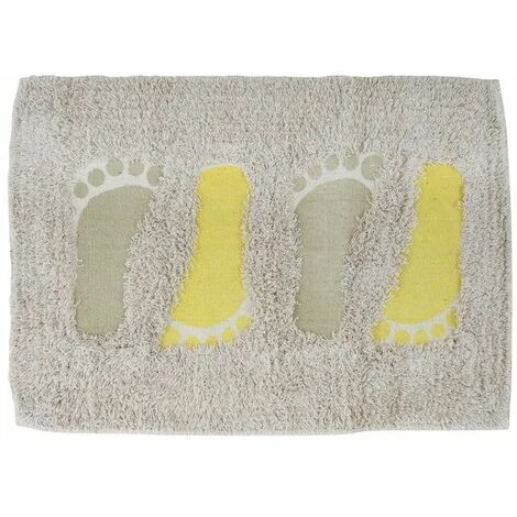 MSV Tapis De Bain Coton PIED 40x60cm Taupe & Anis - Taupe 1 MSV Tapis De Bain Coton PIED 40x60cm Taupe & Anis - Taupe