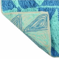 MSV Tapis De Bain Coton 50x80Cm CALULA Bleu - Bleu 6 MSV Tapis De Bain Coton 50x80Cm CALULA Bleu - Bleu -Promos MSV Magasin 30009486 3