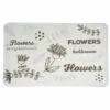 MSV Tapis De Bain Microfibre 45x75cm Flowers - Beige