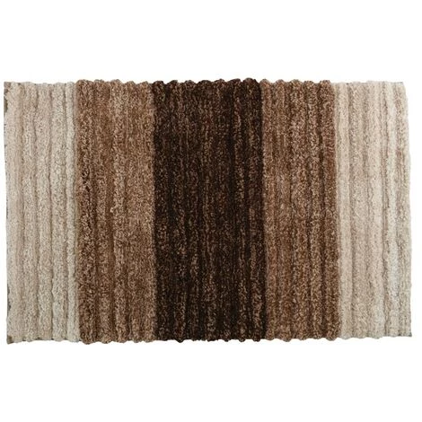 MSV Tapis De Bain Microfibre 50X80cm 3D Marron - Marron 1 MSV Tapis De Bain Microfibre 50X80cm 3D Marron - Marron