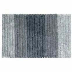 MSV Tapis De Bain Microfibre 50X80cm 3D Gris - Gris