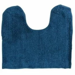 MSV Tapis De Bain Lavabo & Wc Coton 45x35cm Bleu Foncé - Bleu