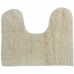 MSV Tapis De Bain Lavabo & Wc Coton 45x35cm Ecru - Beige
