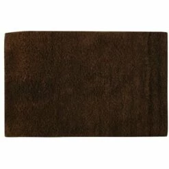 Promos MSV Magasin 23 MSV Tapis De Bain Coton 45x70cm Chocolat - Marron