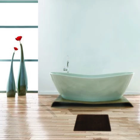 MSV Tapis De Bain Coton 45x70cm Chocolat - Marron 2 MSV Tapis De Bain Coton 45x70cm Chocolat - Marron – Image 2