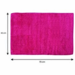 MSV Tapis De Bain Coton DALIJA 45x70cm Fuschia - Rose