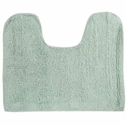 MSV Tapis De Bain Lavabo & Wc Coton 45x35cm Vert Pastel - Vert