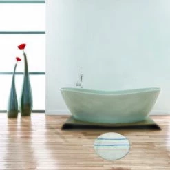 MSV Tapis De Bain Coton Rond SEAUVILLE ø57cm Multicolor - Multicolor -Promos MSV Magasin 30009672 3