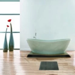 MSV Tapis De Bain Coton 45x70cm Taupe - Taupe -Promos MSV Magasin 30009673 3