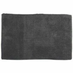 Promos MSV Magasin 28 MSV Tapis De Bain Coton 45x70cm Anthracite - Gris