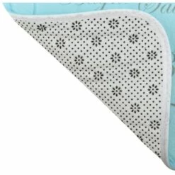 MSV Tapis De Bain Microfibre PARIS 45x5cm Bleu - Bleu -Promos MSV Magasin 30009730 3