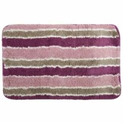 MSV Tapis De Bain Microfibre QUITO 50x80cm Rose & Violet - Rose