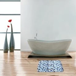 MSV Tapis De Bain Microfibre 45x75cm CALULA - Bleu -Promos MSV Magasin 30009773 4