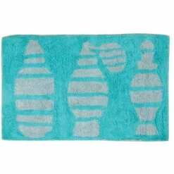 MSV Tapis De Bain Coton 50x80cm Moshi Bleu - Bleu