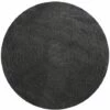 MSV Tapis De Bain Coton Rond ø57cm Anthracite - Gris