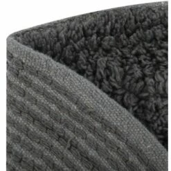 MSV Tapis De Bain Coton Rond ø57cm Anthracite - Gris -Promos MSV Magasin 30009907 3