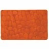 MSV Tapis De Bain Microfibre PEBBLE 40x60cm Orange
