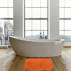 MSV Tapis De Bain Microfibre 50X70Cm Orange -Promos MSV Magasin 30013974 3