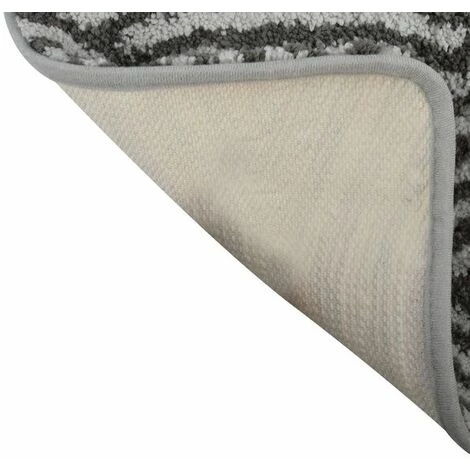 MSV Tapis De Bain Microfibre 50x80cm Wave Gris - Gris 3 MSV Tapis De Bain Microfibre 50x80cm Wave Gris - Gris – Image 3
