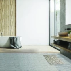 MSV Tapis De Bain Microfibre 50x80cm Wave Taupe - Taupe -Promos MSV Magasin 30014036 5