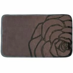 MSV Tapis De Bain Microfibre 45x75cm Kaya - Marron