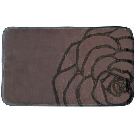 MSV Tapis De Bain Microfibre 45x75cm Kaya - Marron 1 MSV Tapis De Bain Microfibre 45x75cm Kaya - Marron